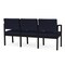 Lesro Navy/Midnight Seat, 3 Seat Sofa, 64.5 W 24.5 L 32 H, Open House Solid Color Fabric Seat LS3101 - alternate 3